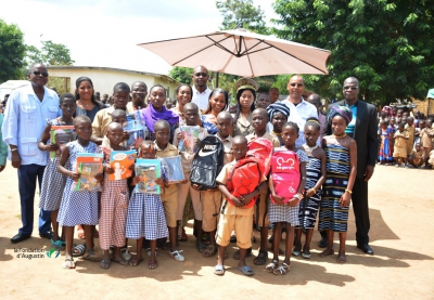 Donation of school kits in KPOUEBO